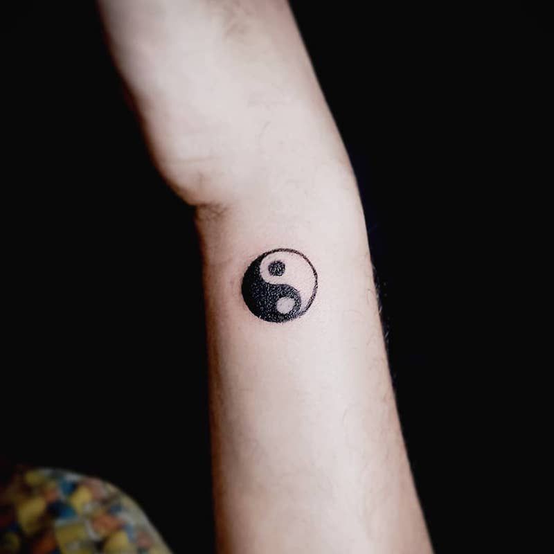 popular styles of Yin Yang tattoos for men