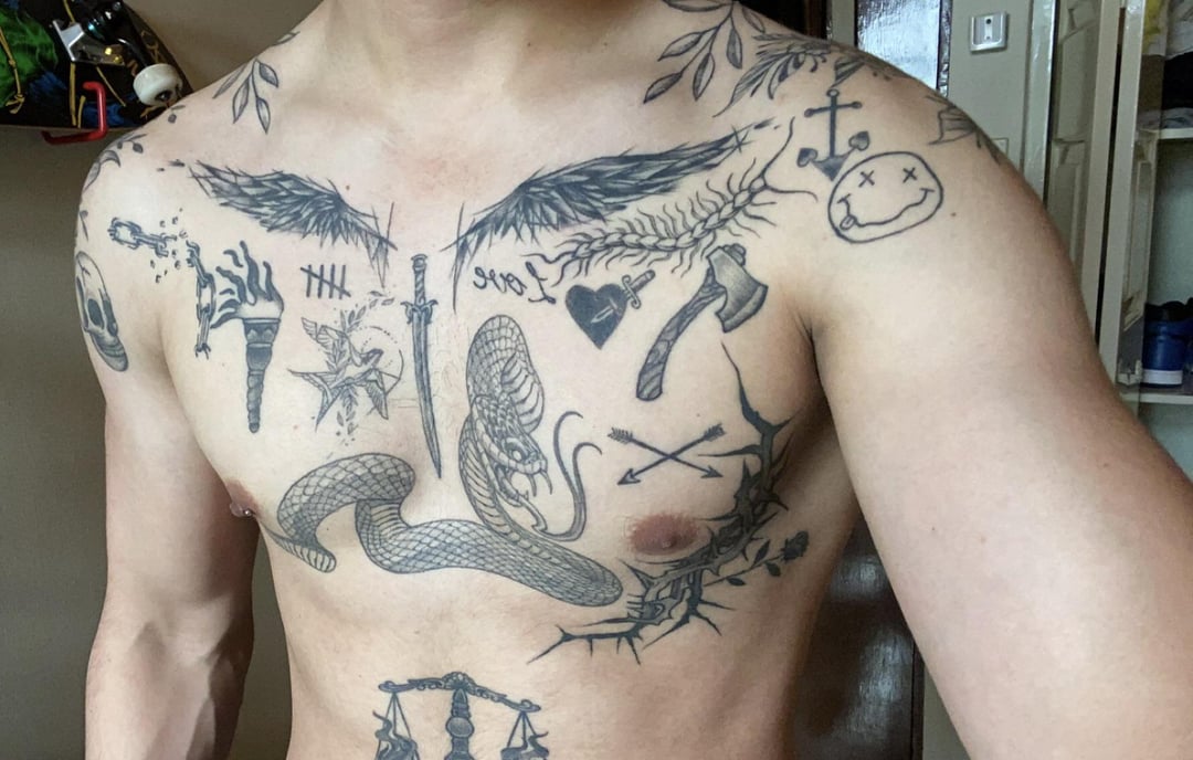 popular torso tattoos for men