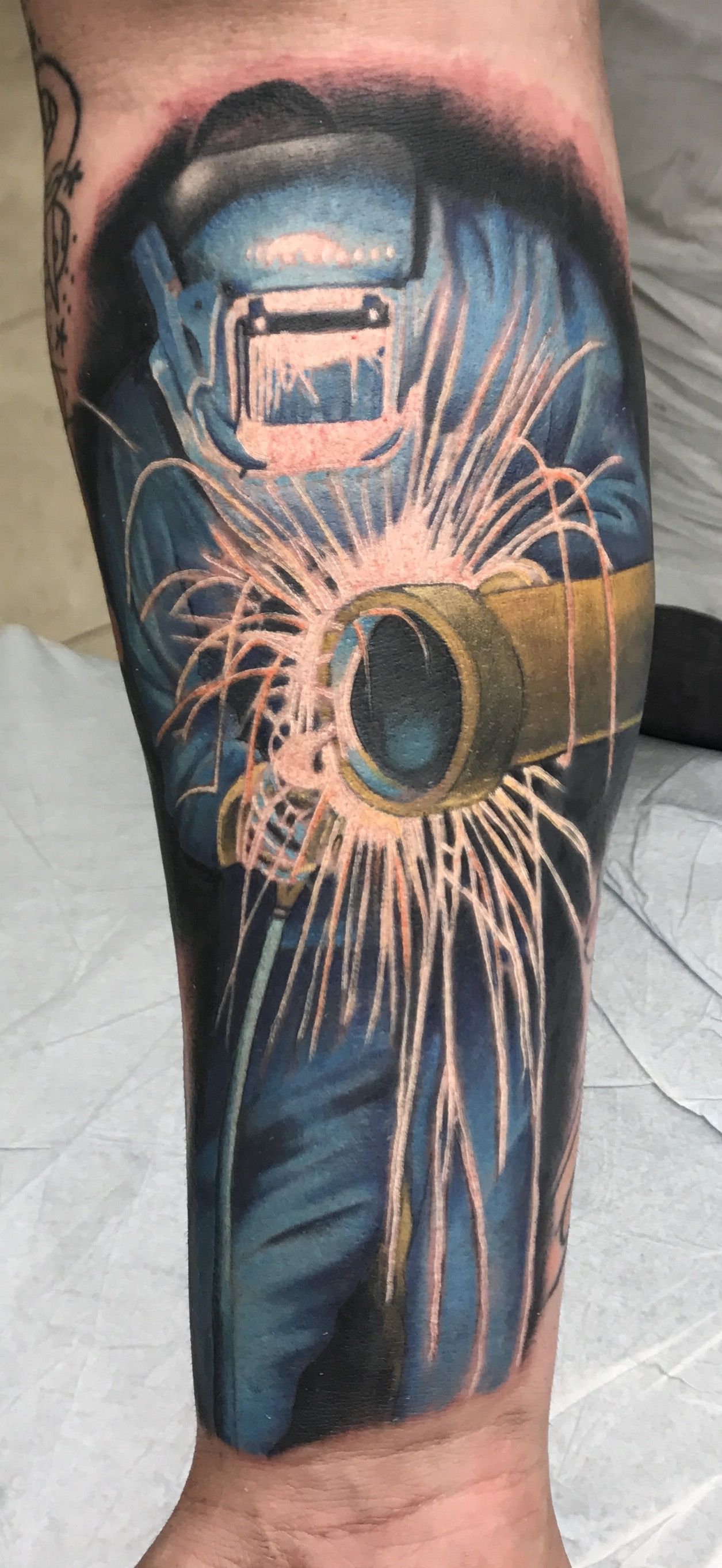 popular welding tattoos for men