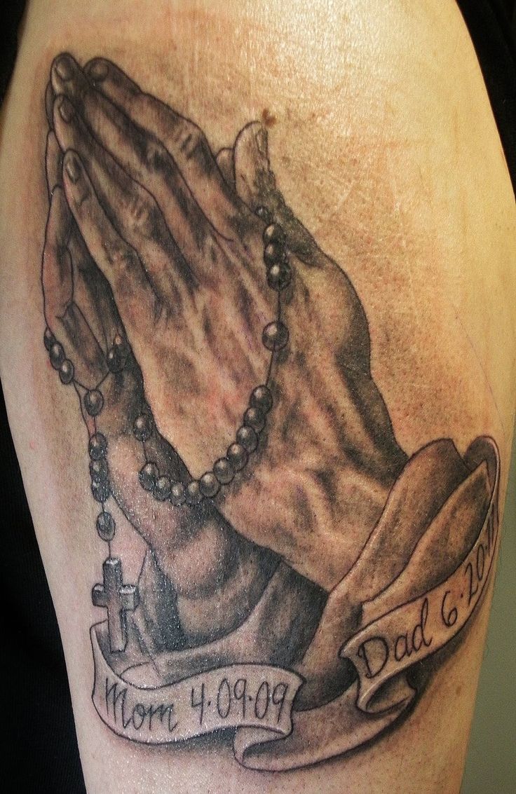 praying hands tattoos for men