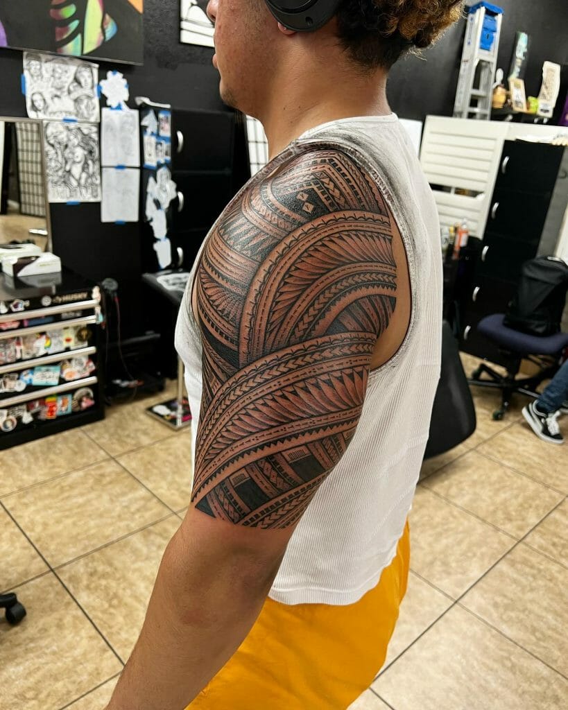 quarter sleeve tattoos for men 0020