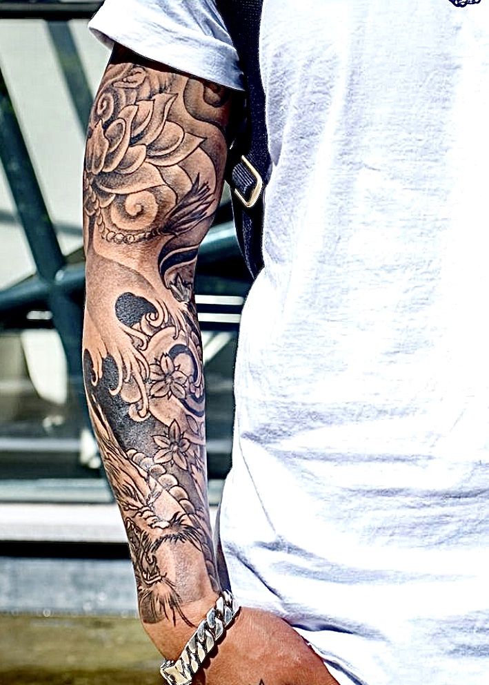 quarter sleeve tattoos for men 0043