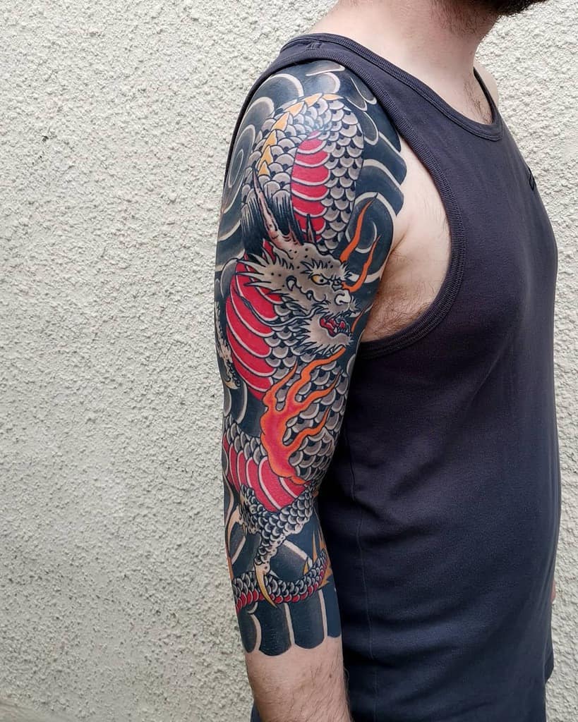 quarter sleeve tattoos for men 0047