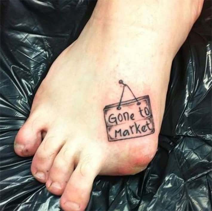 quirky funny tattoos for men