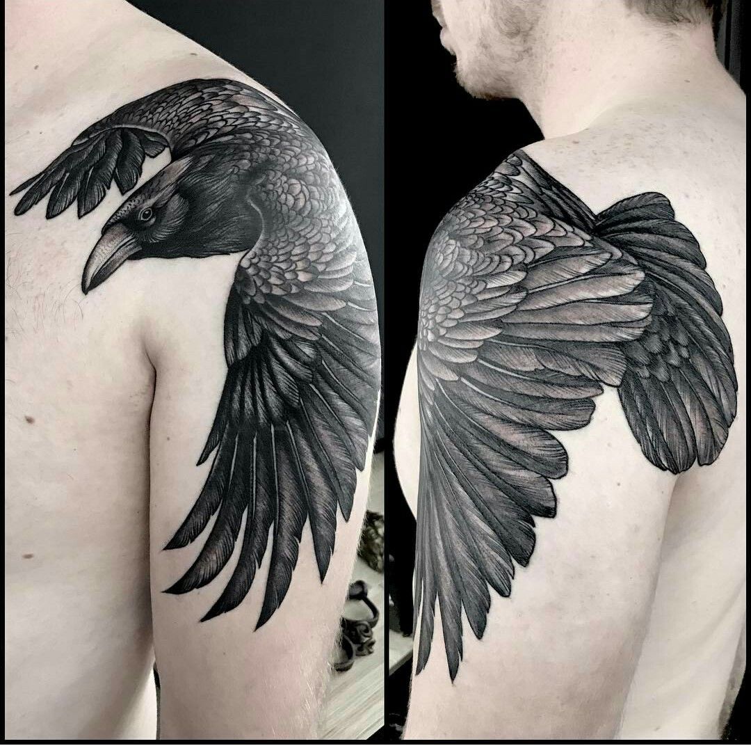 raven tattoos for men 0027