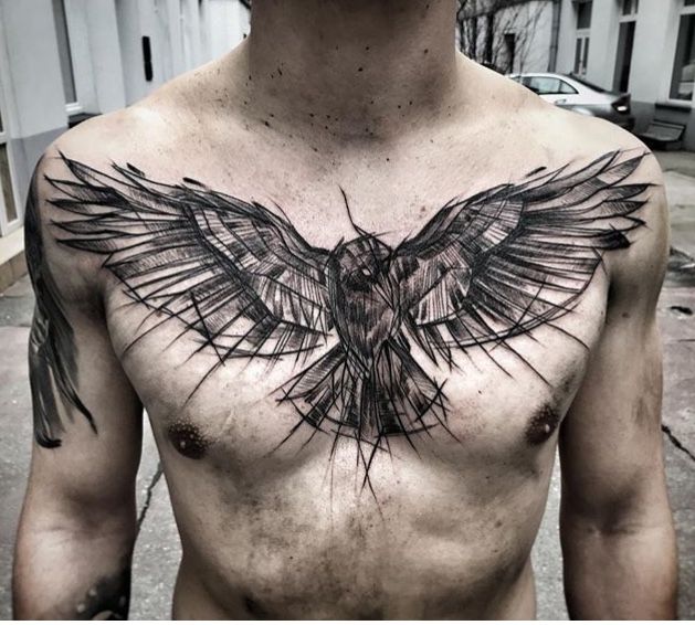 raven tattoos for men 0036