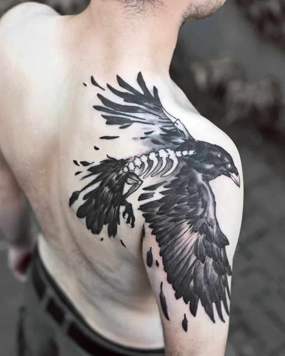 raven tattoos for men 0044