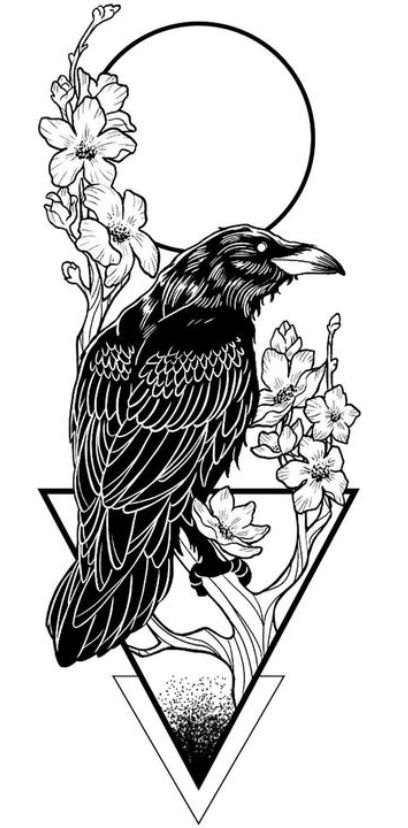 raven tattoos for men 0082