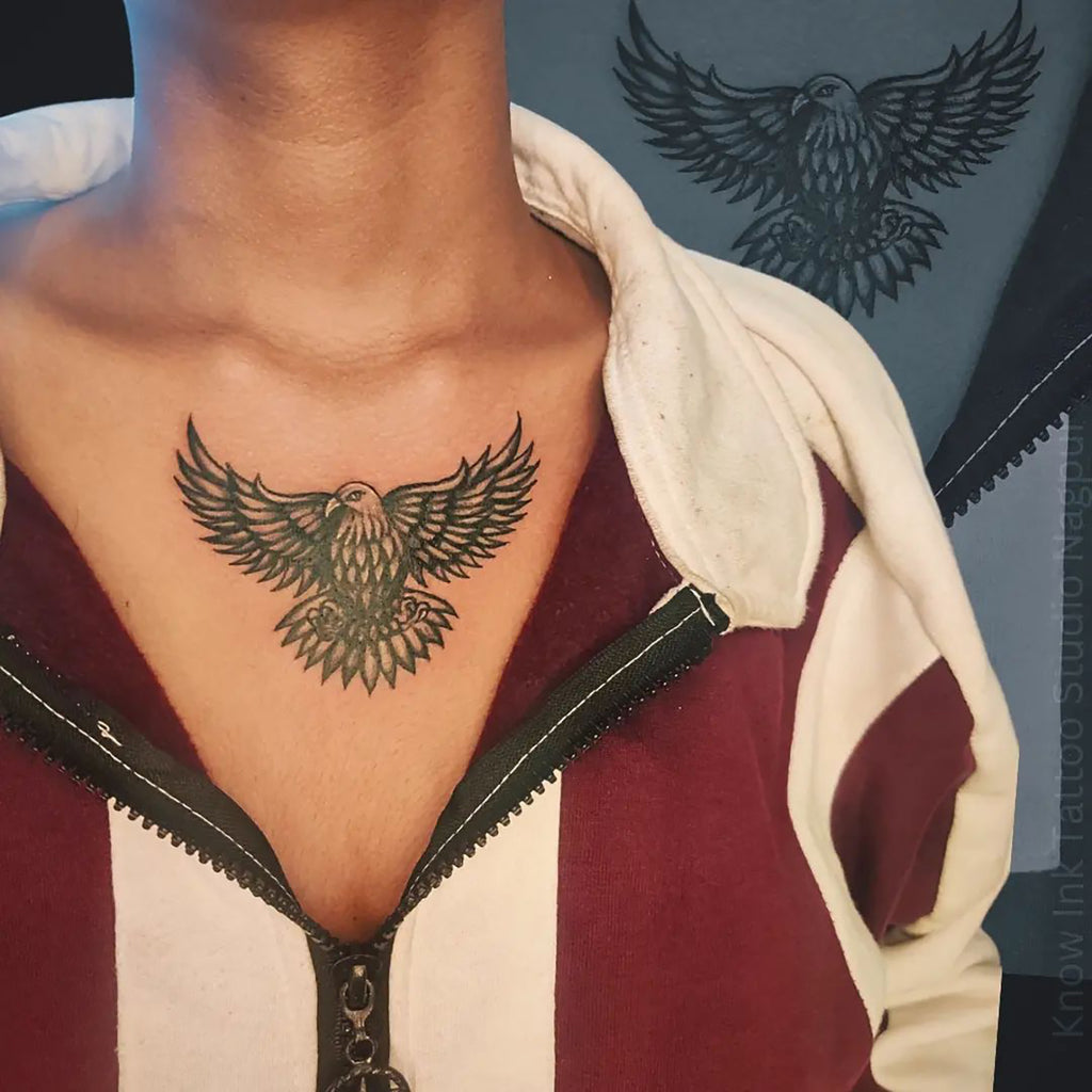 realistic eagle tattoos for men