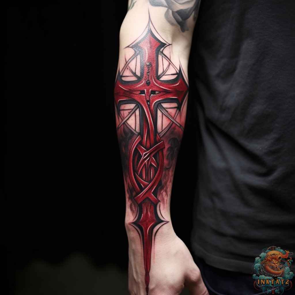 red ink tattoo designs for men