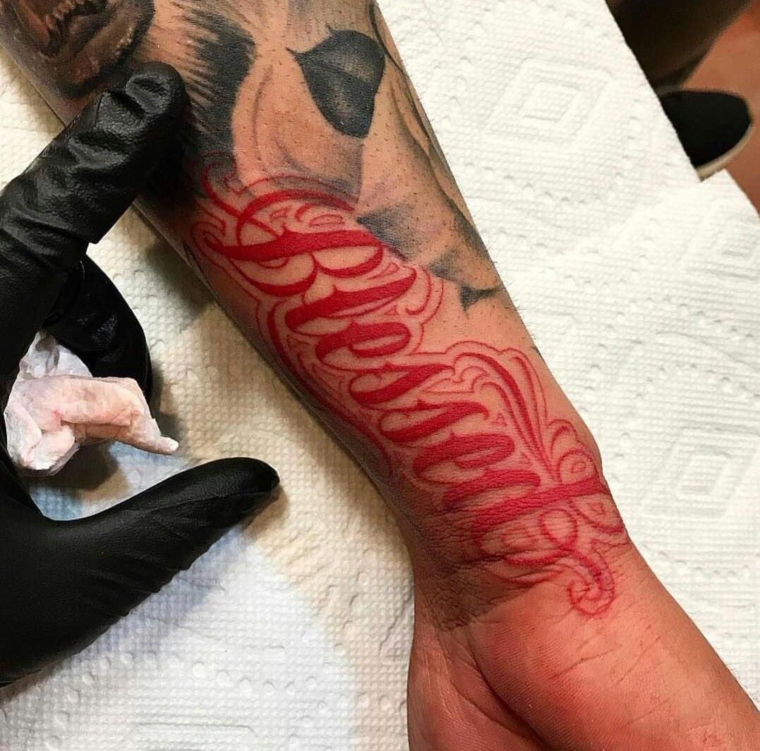 red tattoo ideas for men