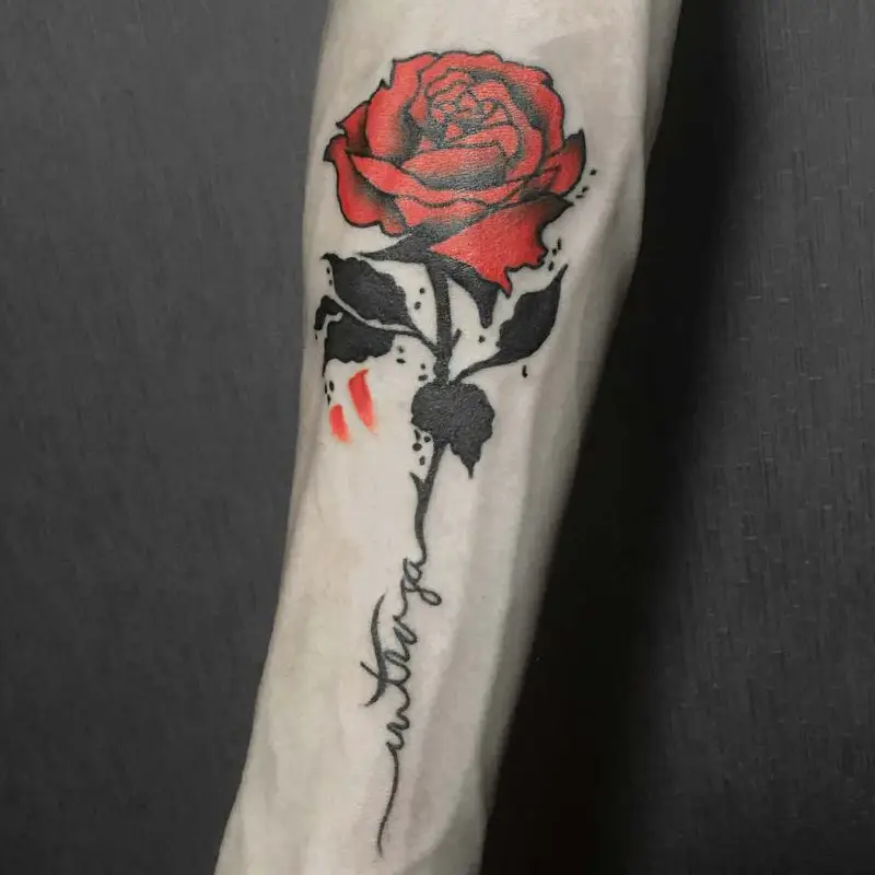 red tattoos for men inspiration.