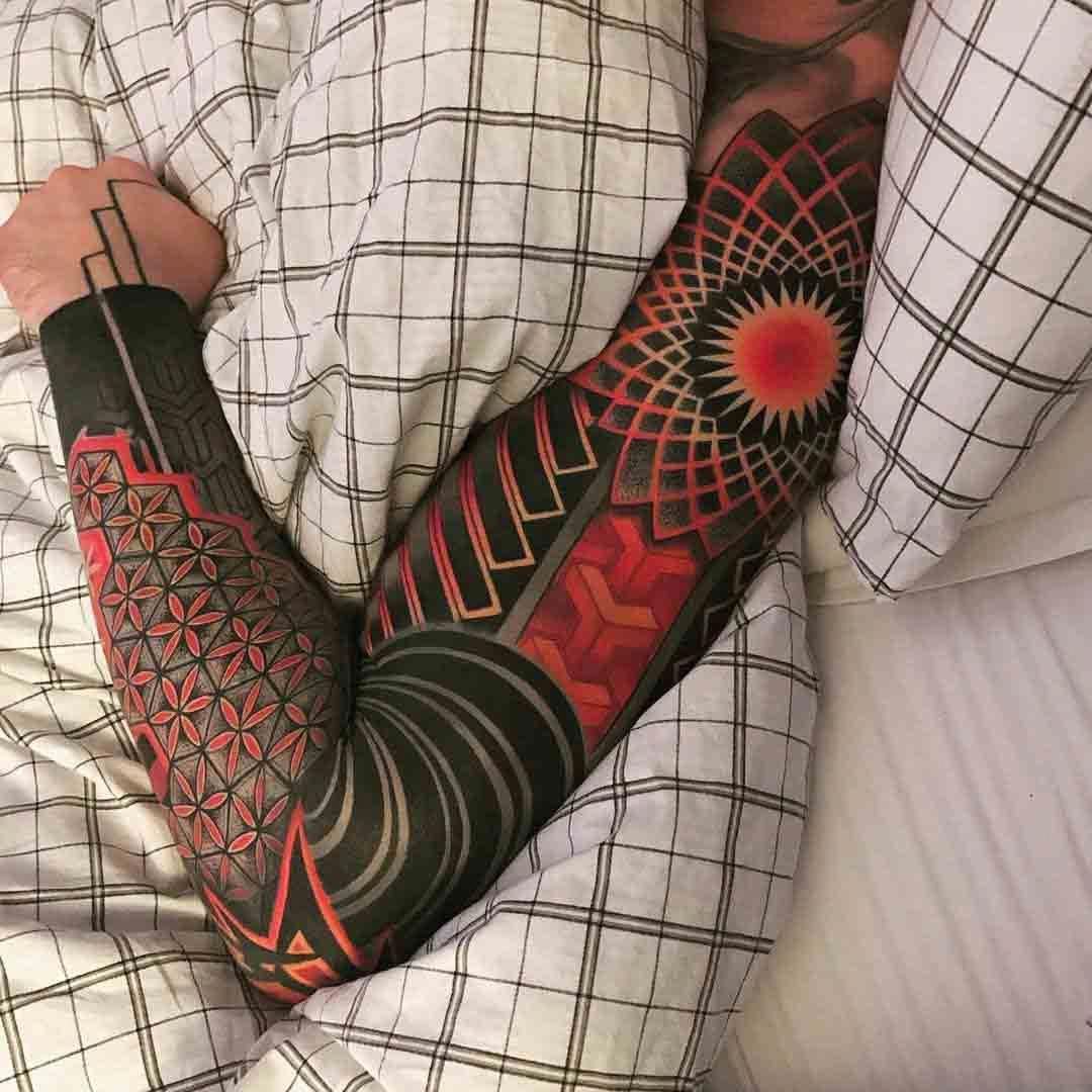 red tattoos for men 0026