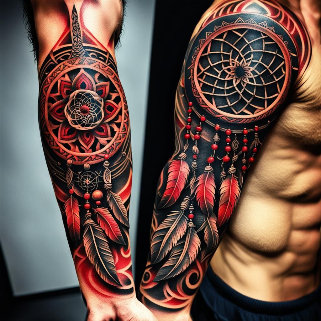 red tattoos for men 0032