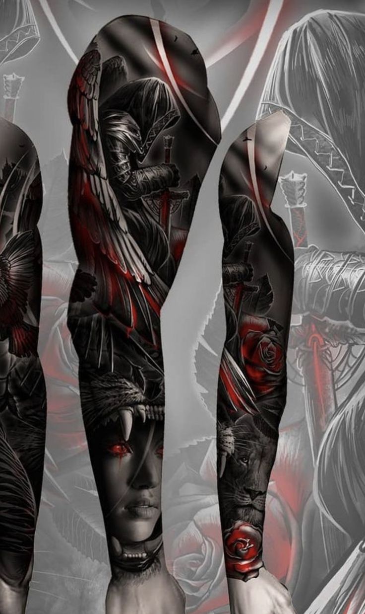 red tattoos for men 0088