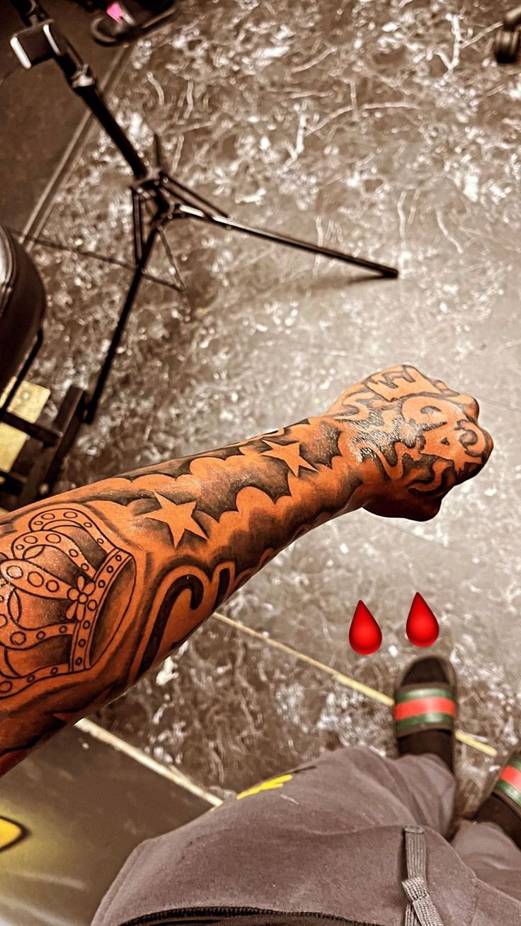 red tattoos for men 0089