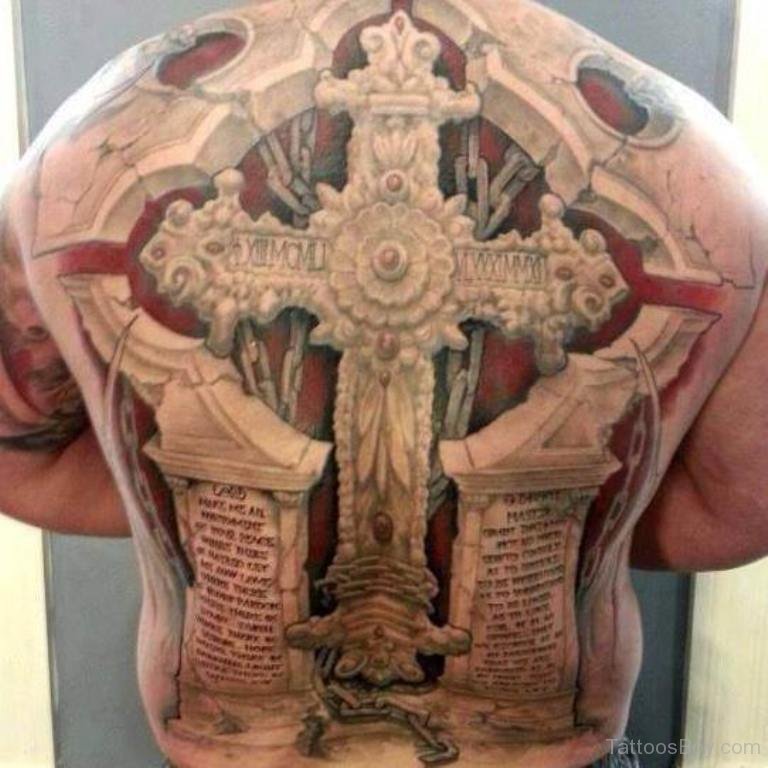 religious back tattoos for men 0026