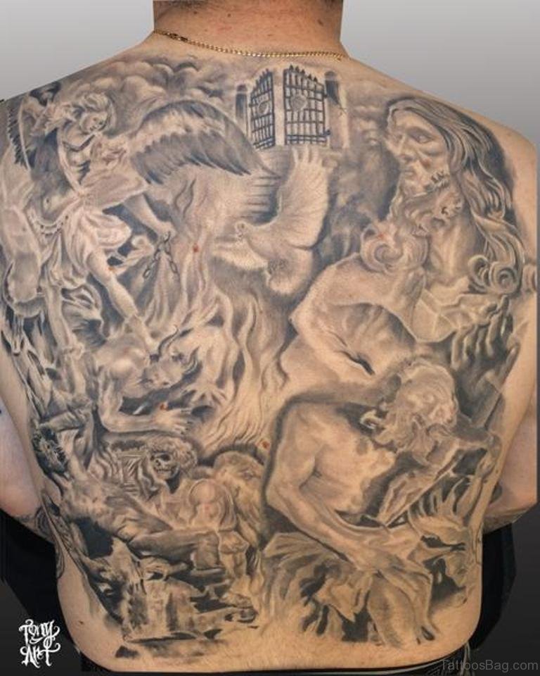 religious back tattoos for men 0063