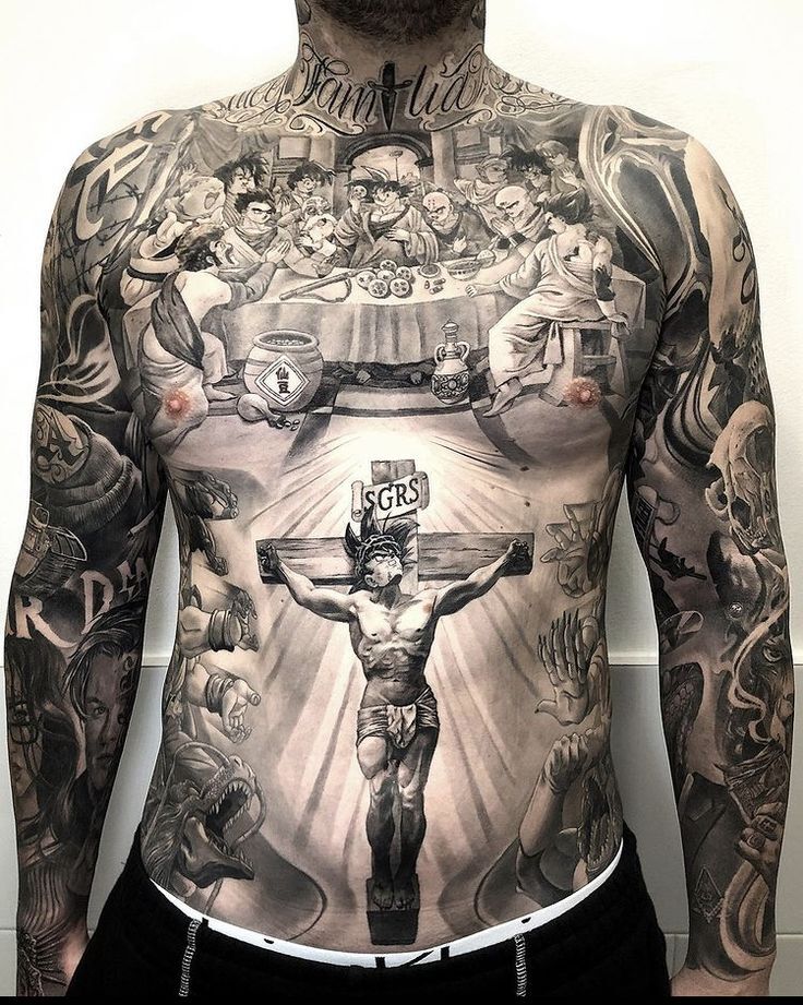 religious back tattoos for men 0081