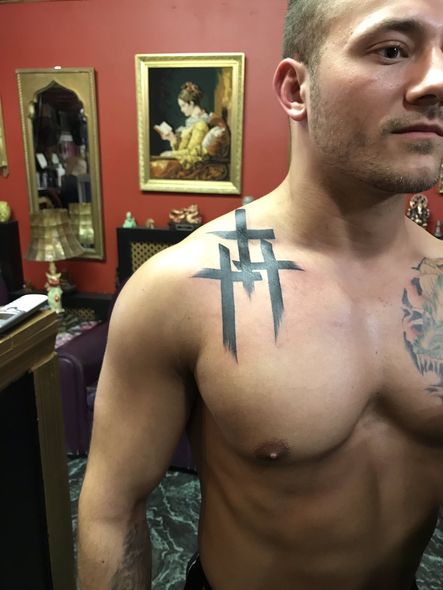 religious chest tattoos for men 0023