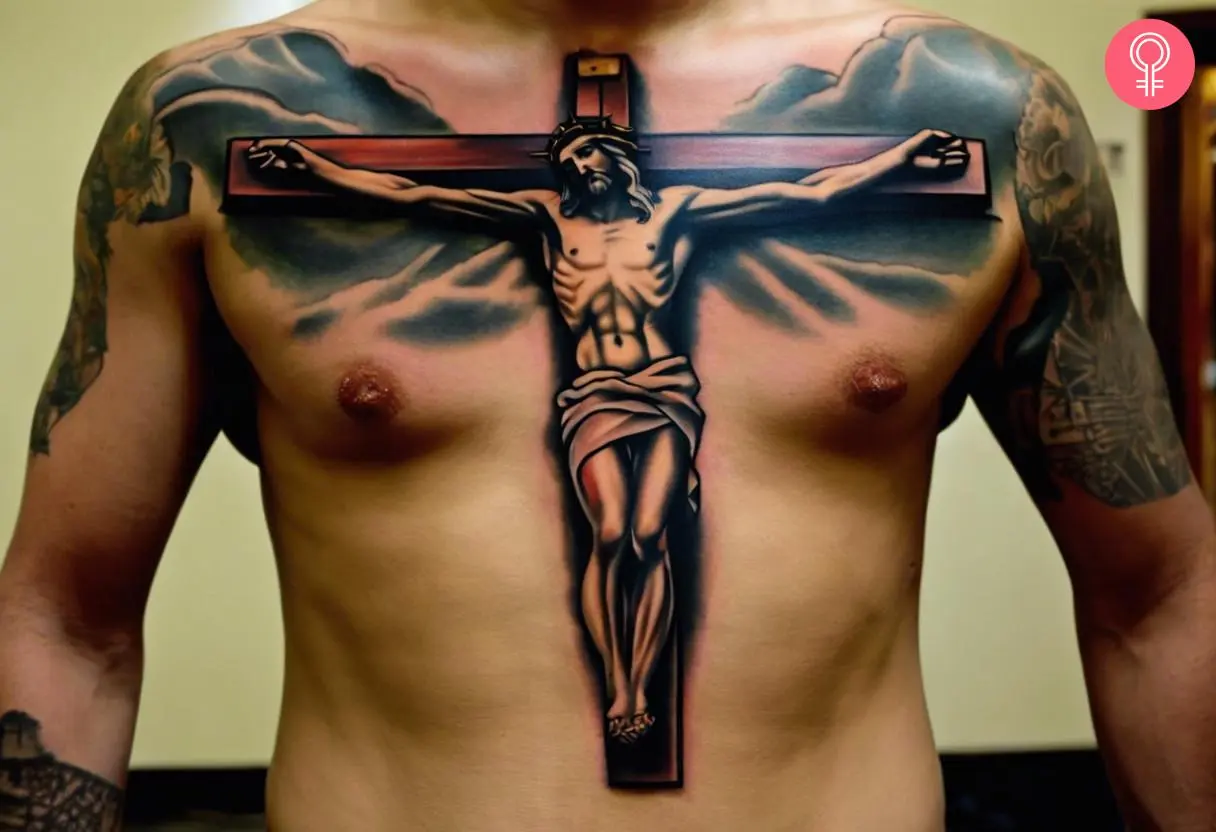 religious chest tattoos for men 0069