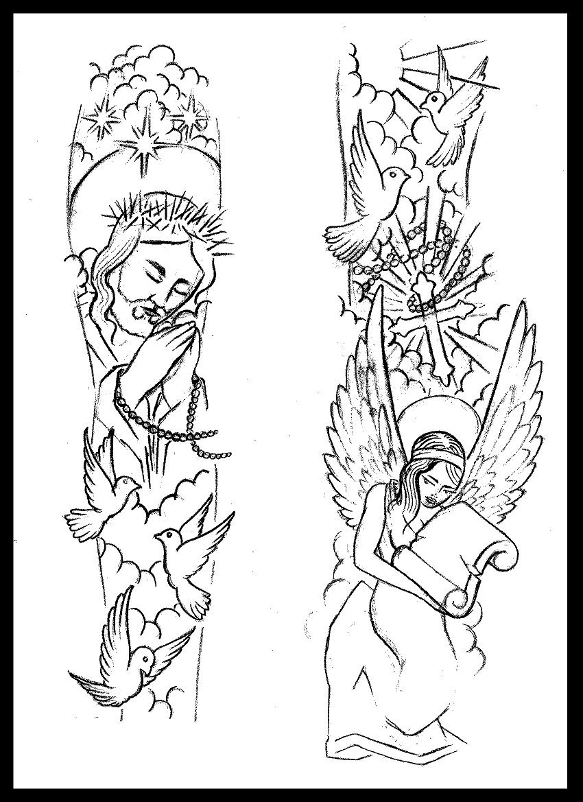 religious half sleeve tattoos for men 0015