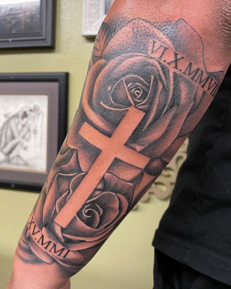 religious half sleeve tattoos for men 0039