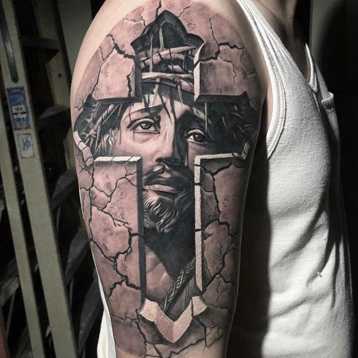 religious half sleeve tattoos for men 0043