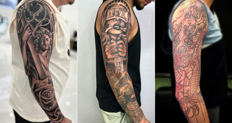 religious half sleeve tattoos for men 0058