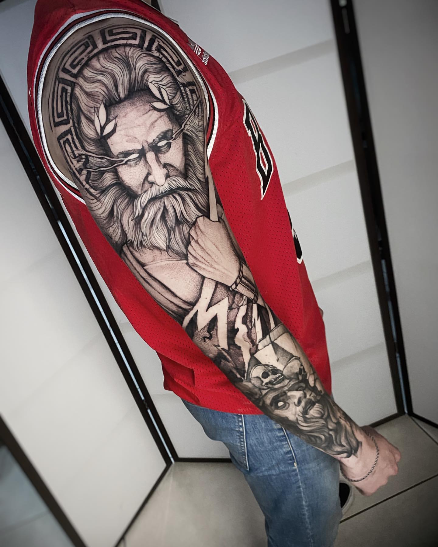 religious half sleeve tattoos for men 0064