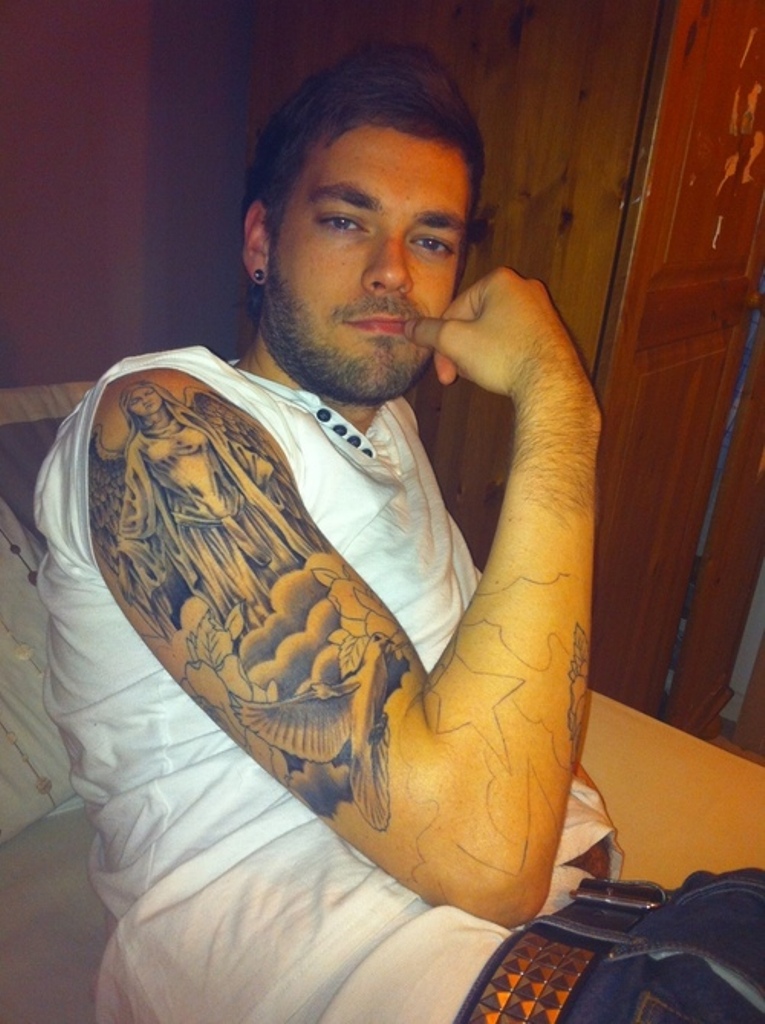 religious half sleeve tattoos for men 0073