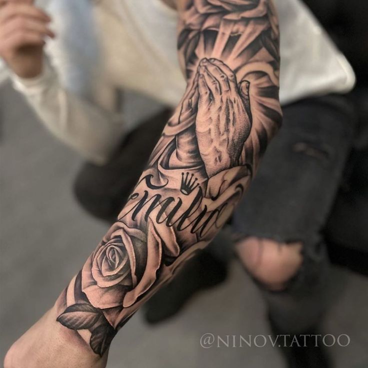 religious half sleeve tattoos for men 0080