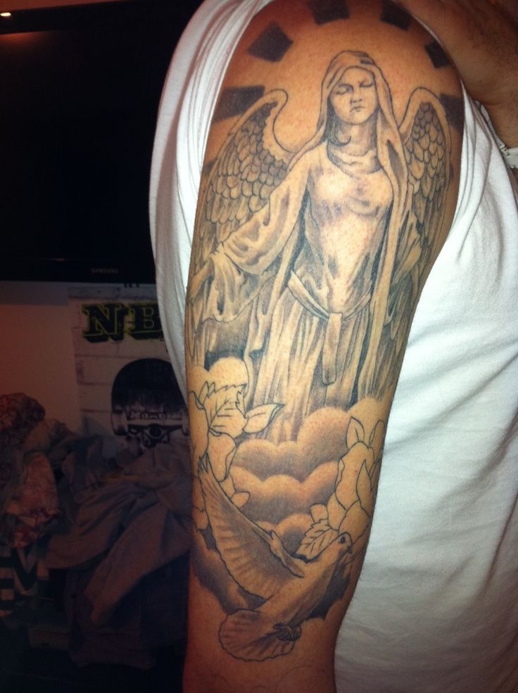 religious half sleeve tattoos for men 0081