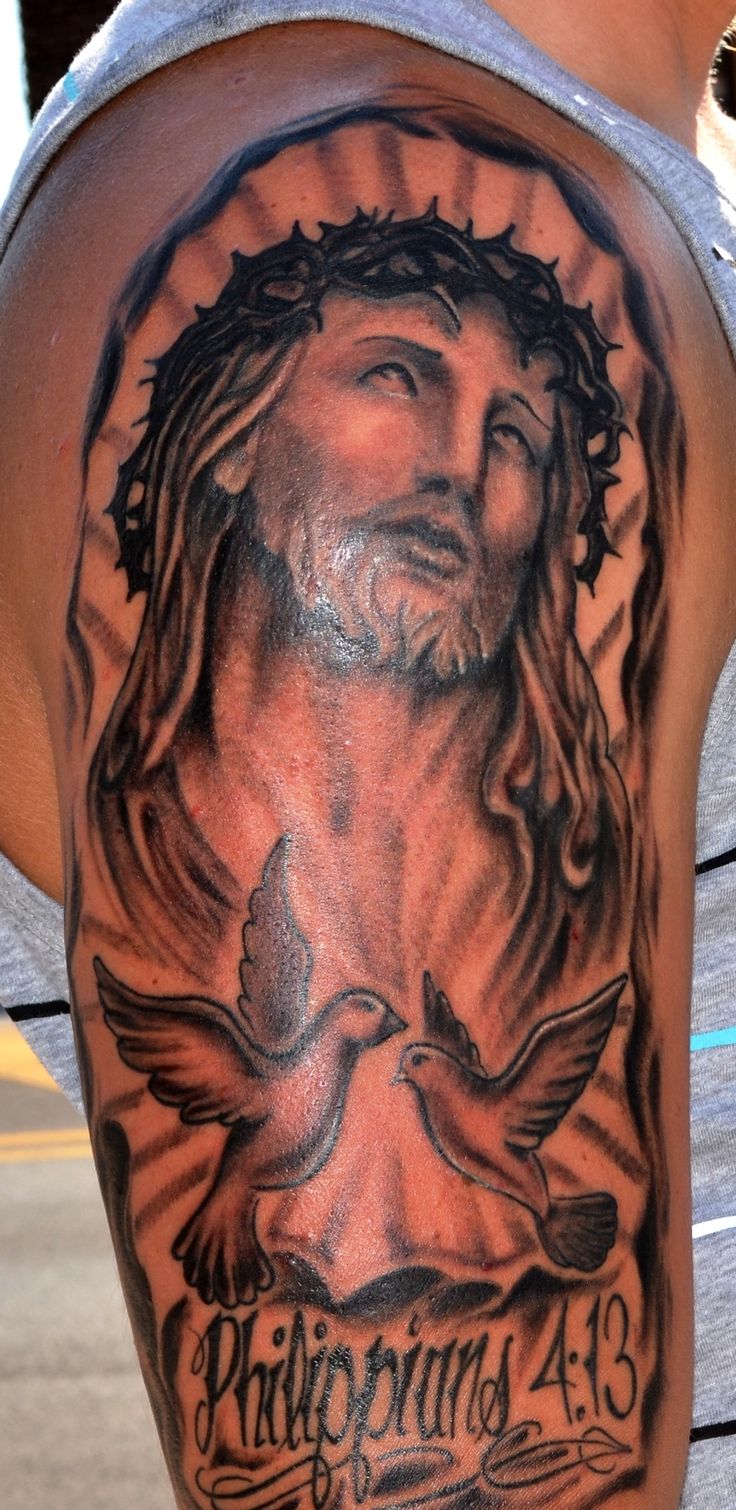 religious half sleeve tattoos for men 0088