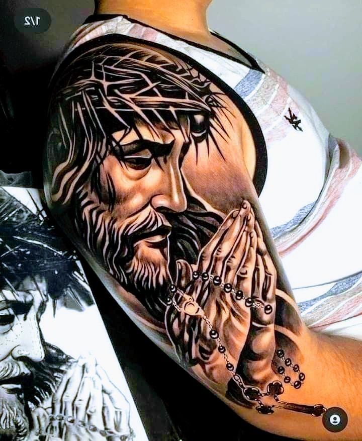 religious half sleeve tattoos for men 0089