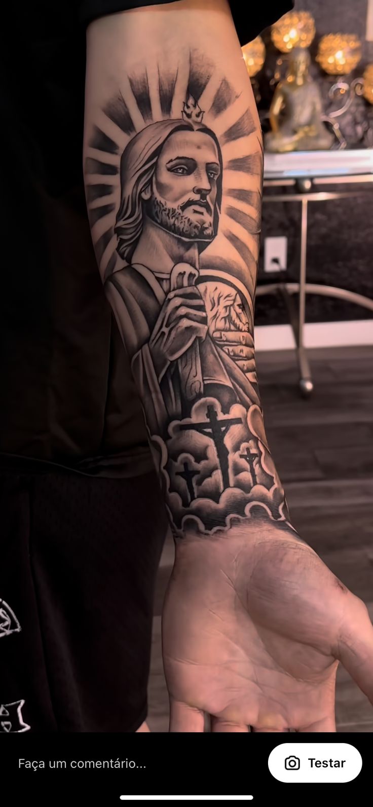 religious half sleeve tattoos for men 0094