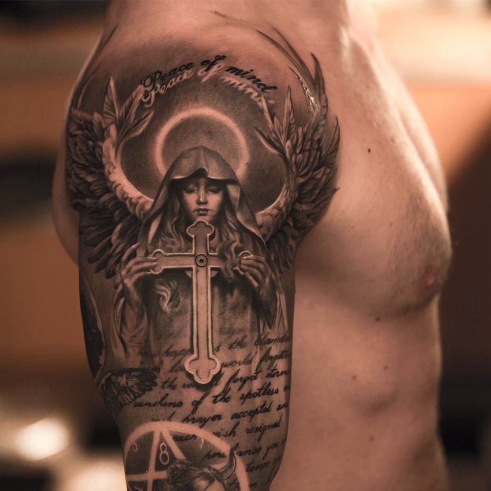 religious shoulder tattoos for men 0060