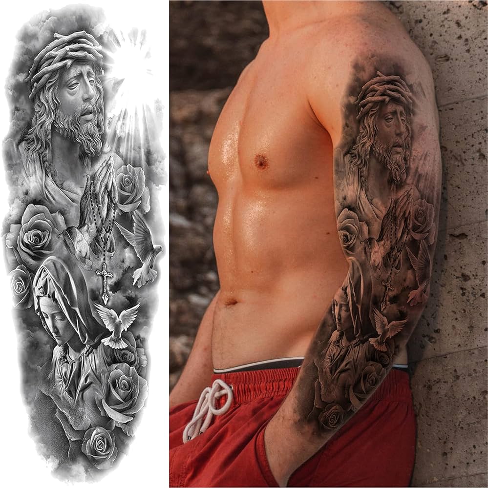 religious back tattoos for men 0016