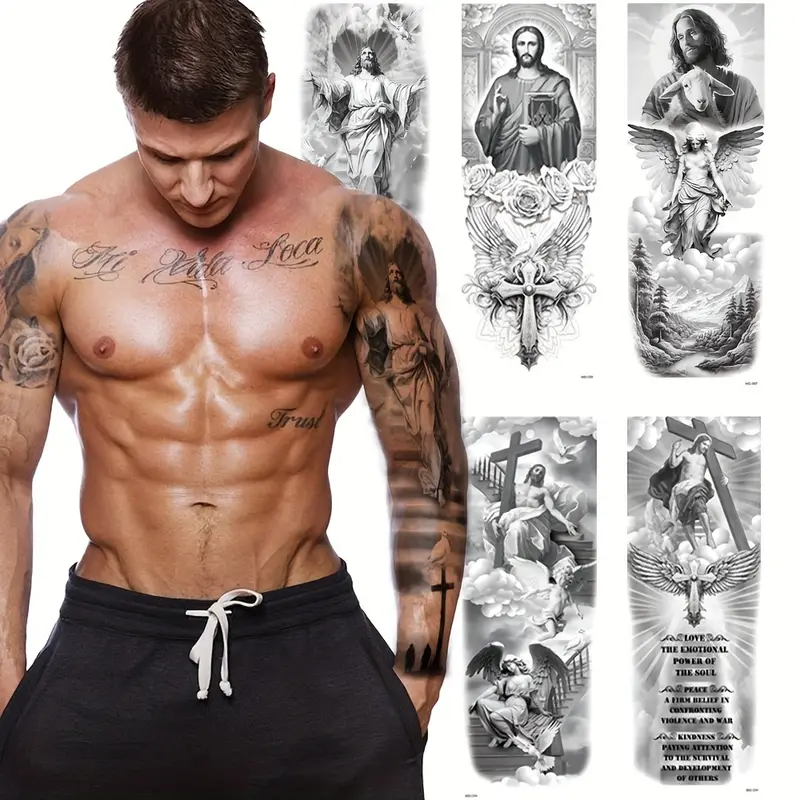 religious back tattoos for men 0027