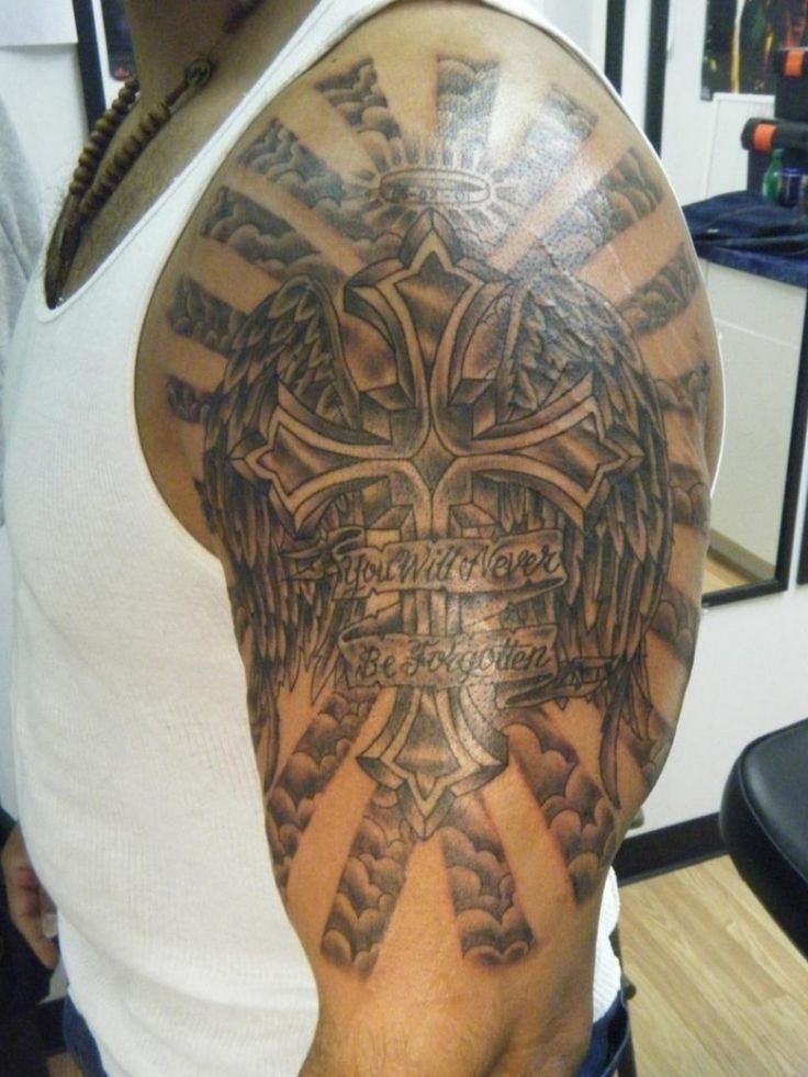 religious back tattoos for men 0078