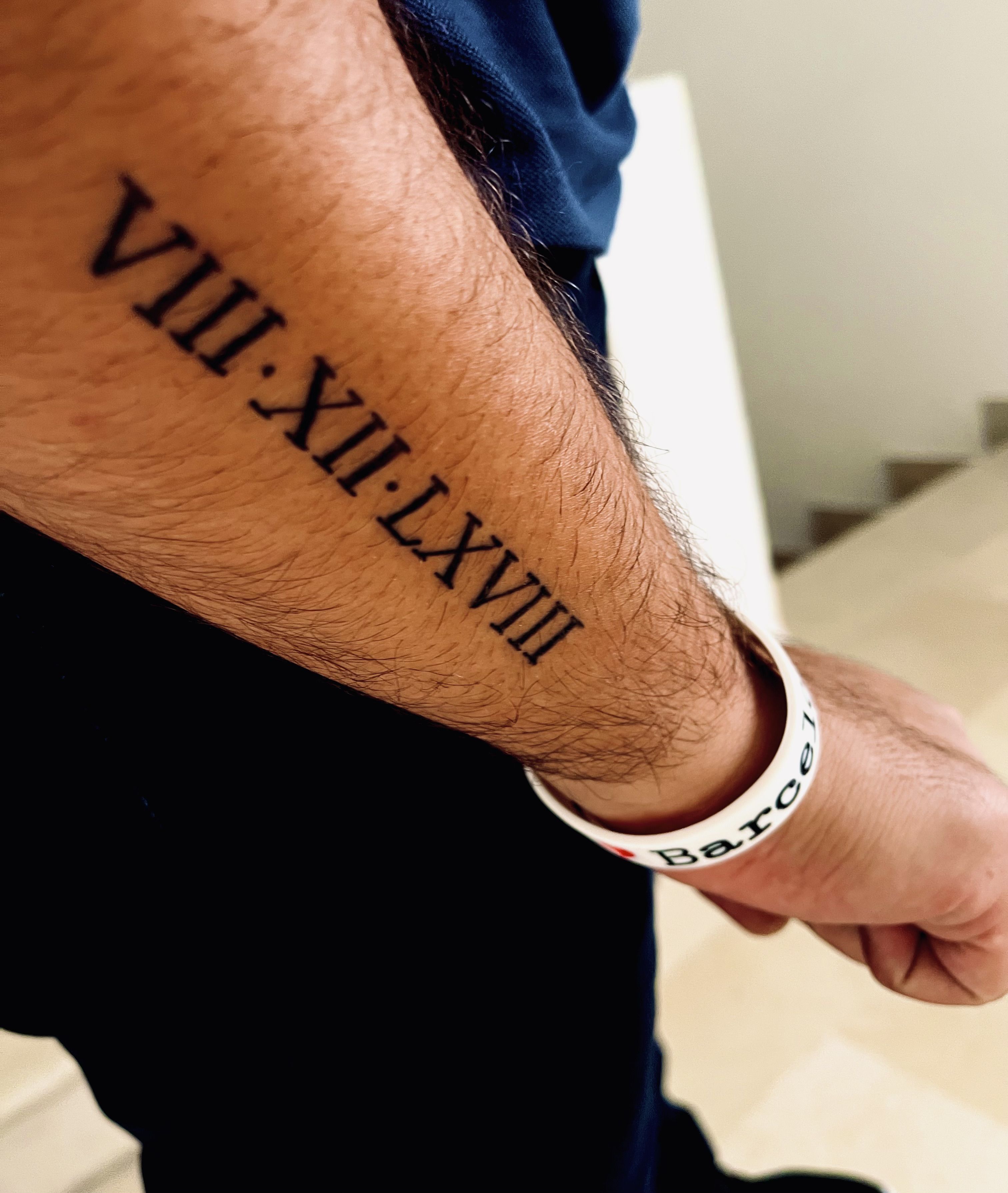 Roman numeral tattoos for men with significance