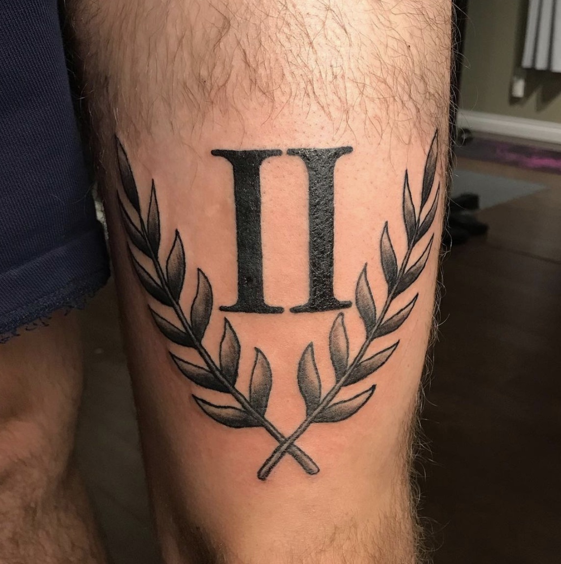 Roman numeral tattoos for men 0020