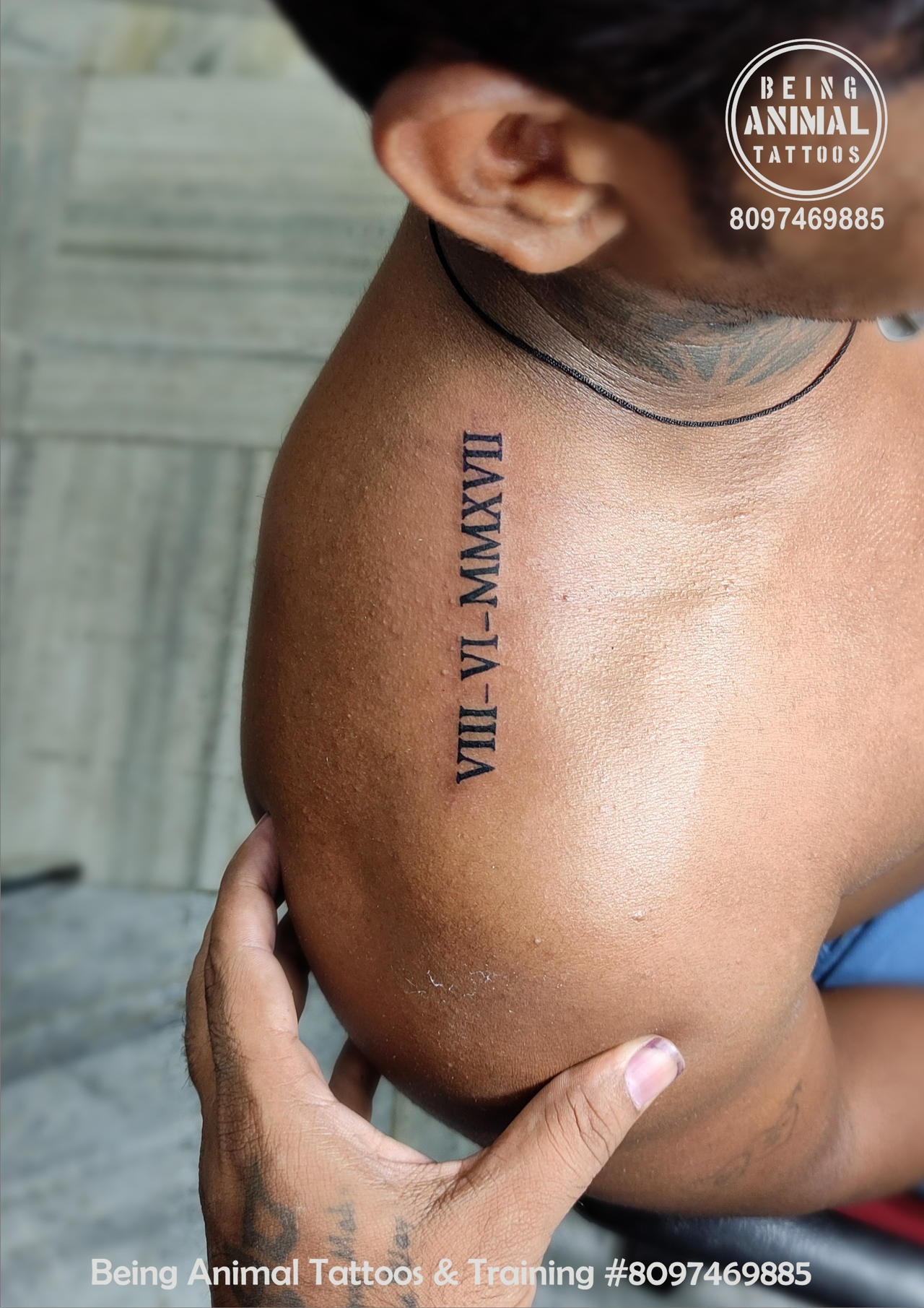 Roman numeral tattoos for men 0027