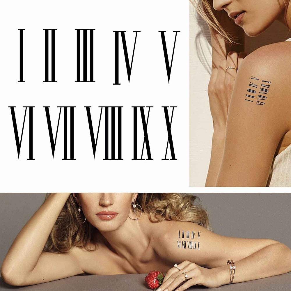 Roman numeral tattoos for men 0029