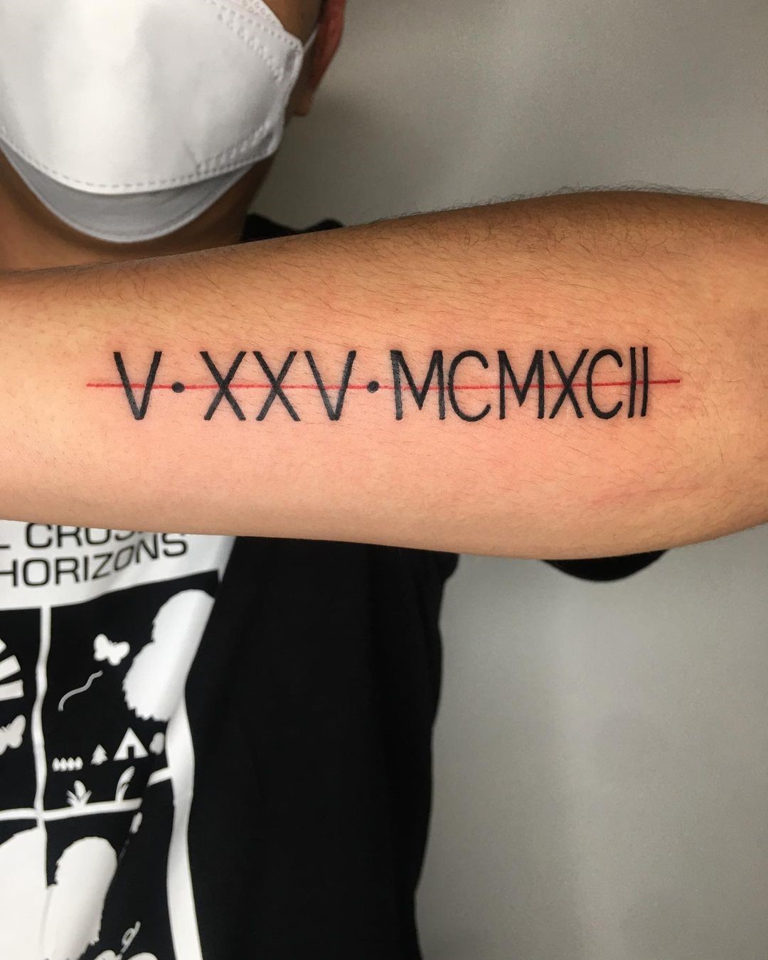 Roman numeral tattoos for men 0030