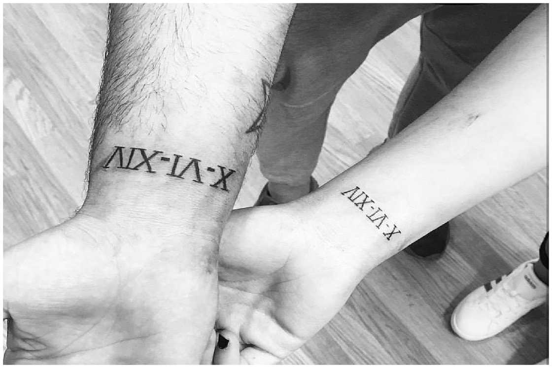 Roman numeral tattoos for men 0031