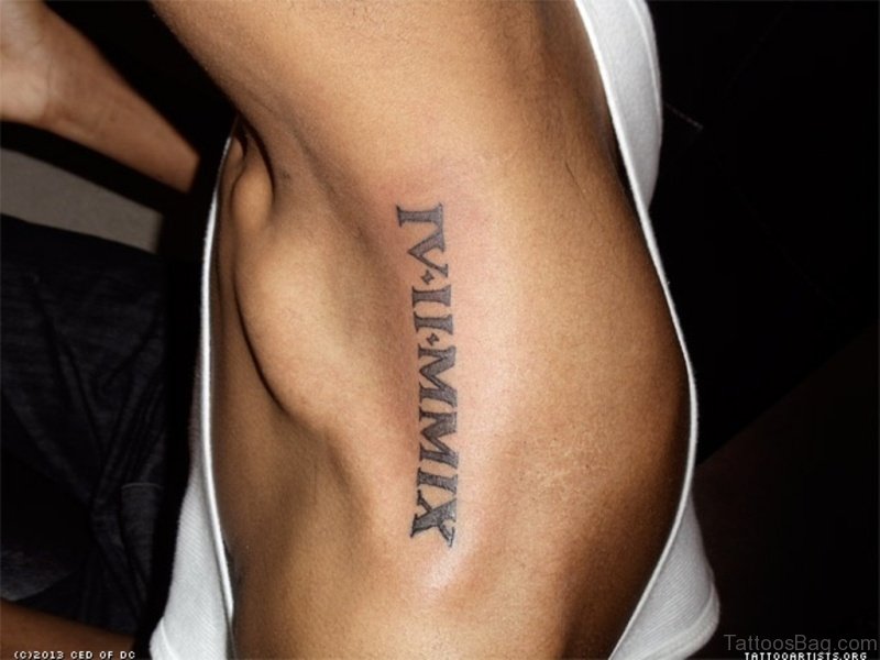 Roman numeral tattoos for men 0046