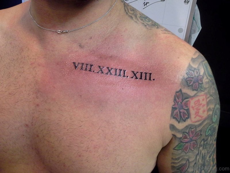 Roman numeral tattoos for men 0057