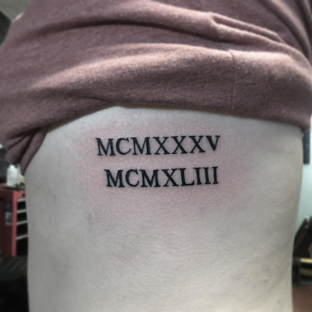 Roman numeral tattoos for men 0062