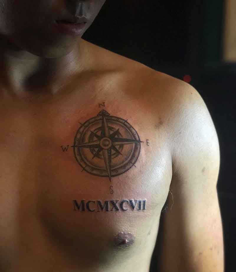 Roman numeral tattoos for men 0077